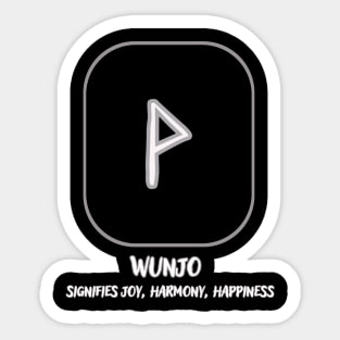 The Nordic rune Wunjo Sticker